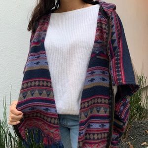 Purple Cloth Poncho.